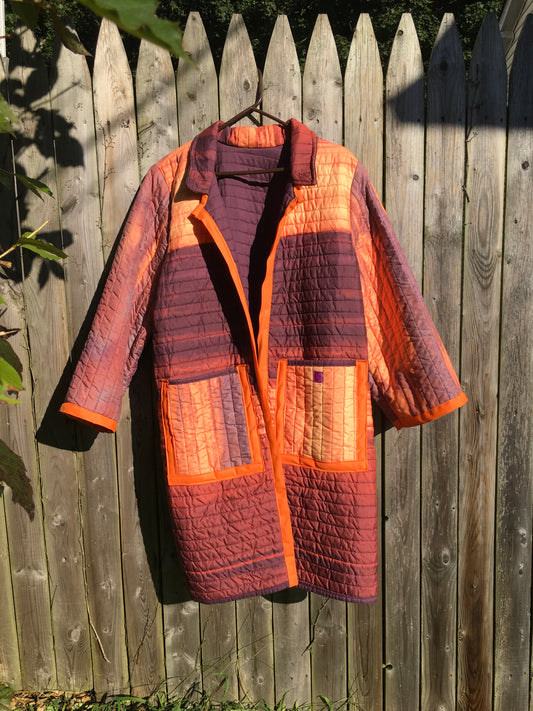 quilted sunset coat